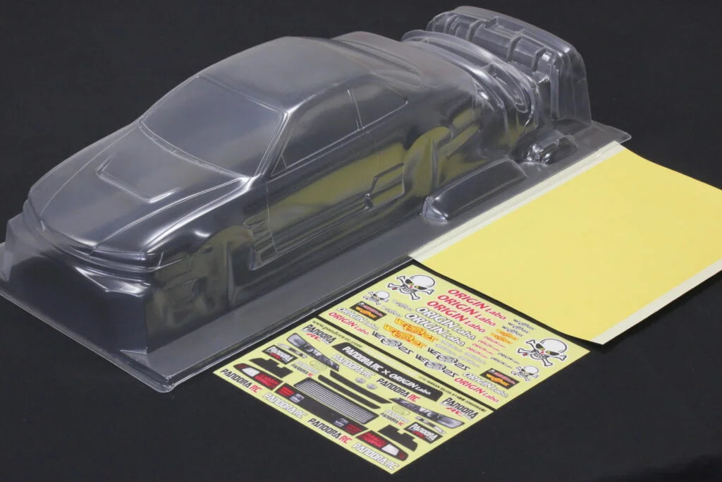 Pandora RC Nissan S14 Kouki 240SX Coupe Origin Labo 1/10 Clear Drift Body Set