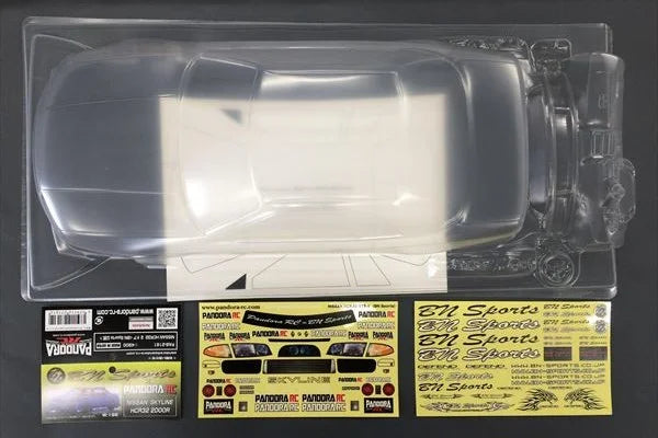 Pandora RC Nissan Skyline GT-R R32 COUPE BN SPORT 2-Door 1/10 Clear Drift Body