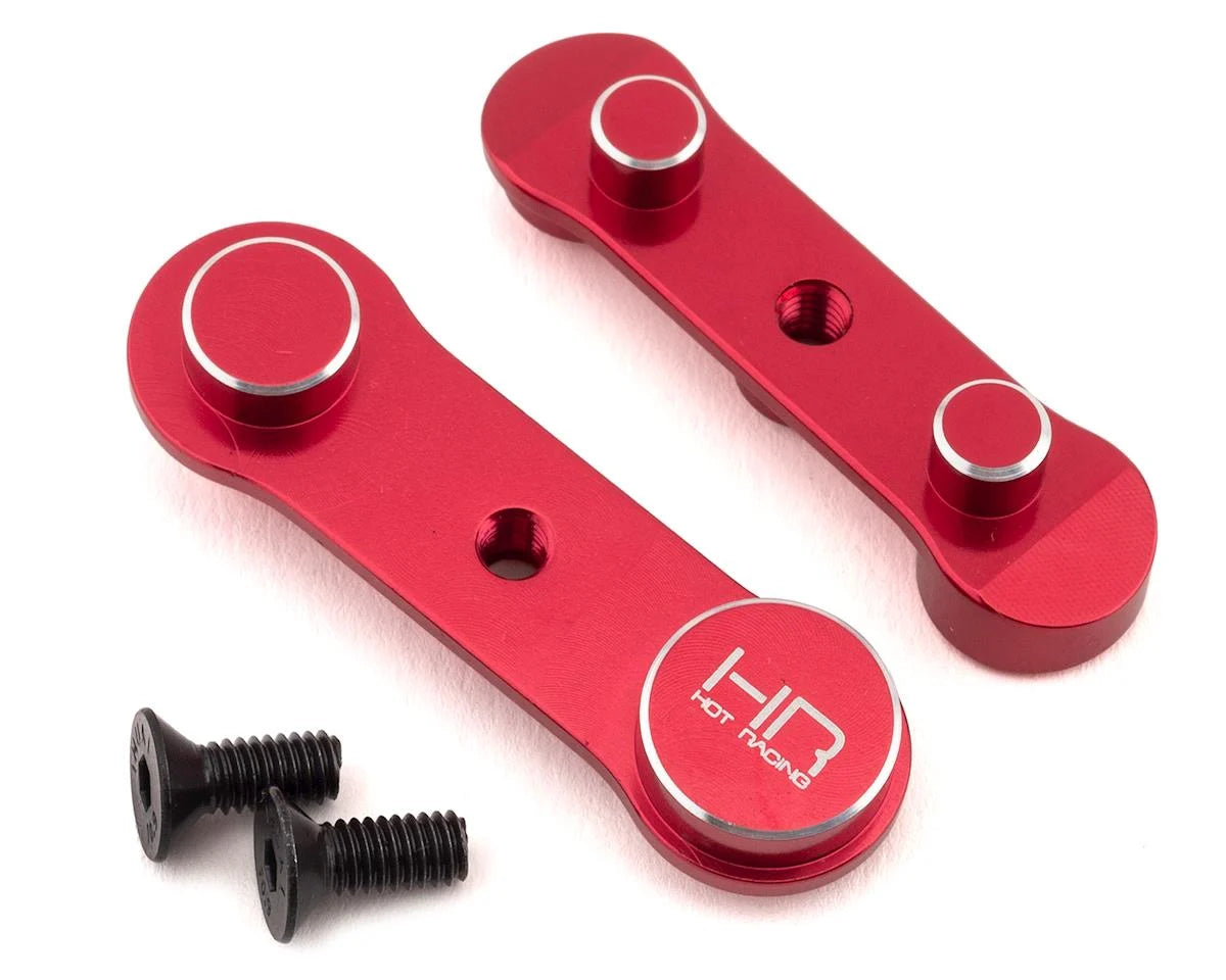 Hot Racing Losi Super Baja Rey/Rock Rey Aluminum HD Bearing Steering Mount (Red)