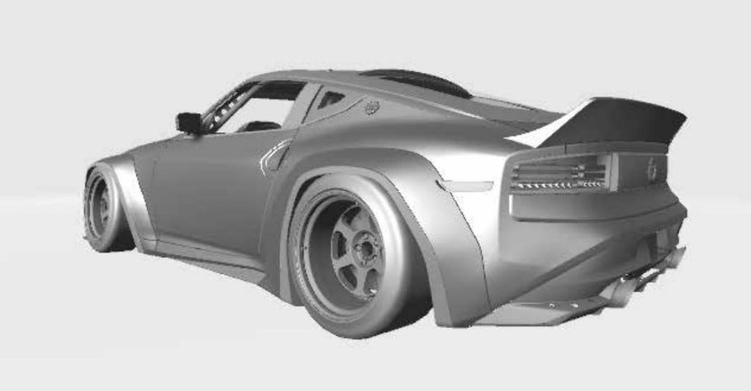 Addiction RC Nissan 400Z Fairlady Pandem Widebody 1/10 Clear Drift Body