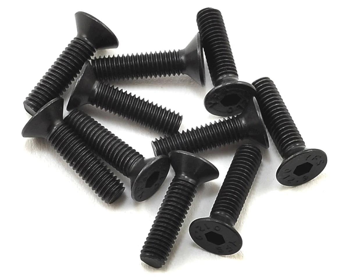 Team Associated 3x12mm Flat Head Hex Screws (20)