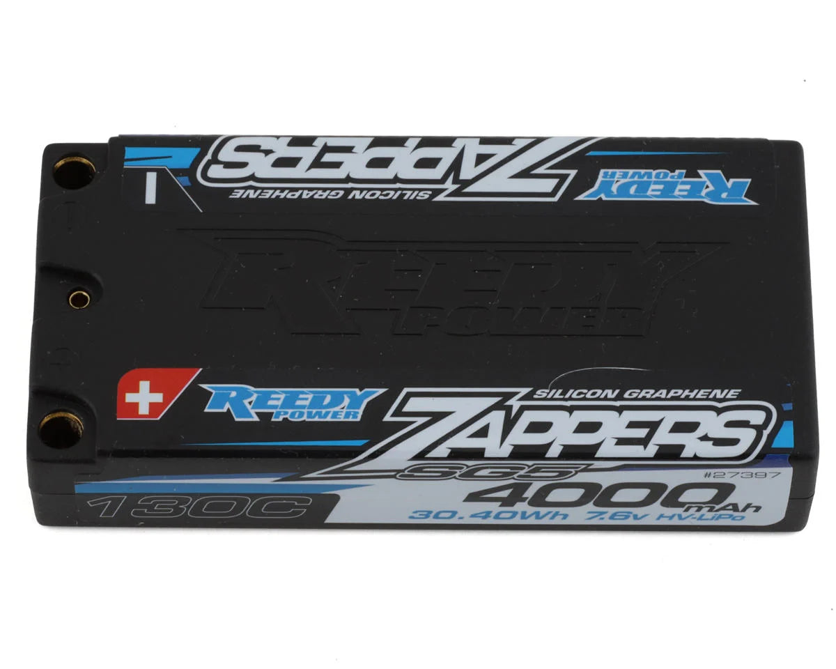 Reedy Zappers 2S HV 7.6V 4000mAh 130C SG5 Shorty LiPo Battery w/5mm Bullets