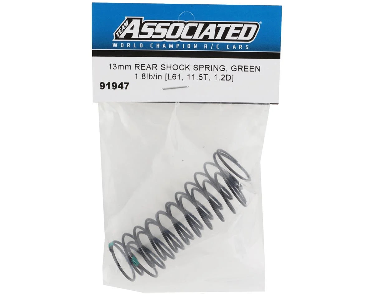 Team Associated 13mm Rear Shock Spring (61mm) (Assorted)