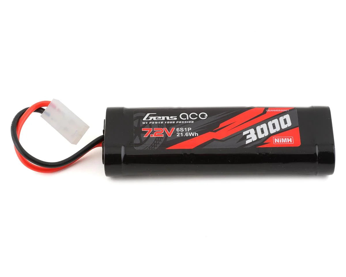 Gens Ace 6 Cell 7.2V 3000mAh NiMh Battery w/Tamiya Connector