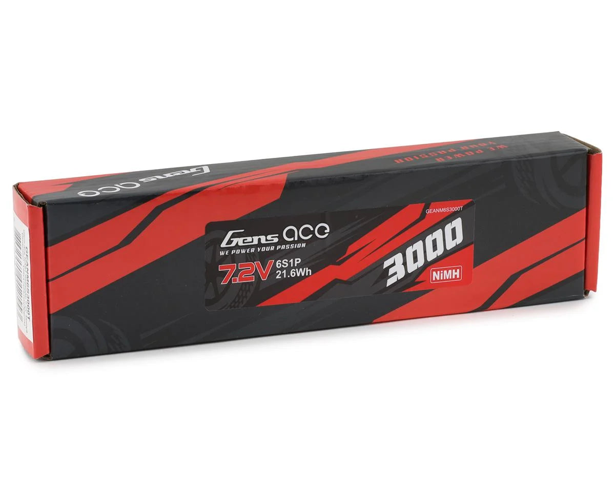 Gens Ace 6 Cell 7.2V 3000mAh NiMh Battery w/Tamiya Connector