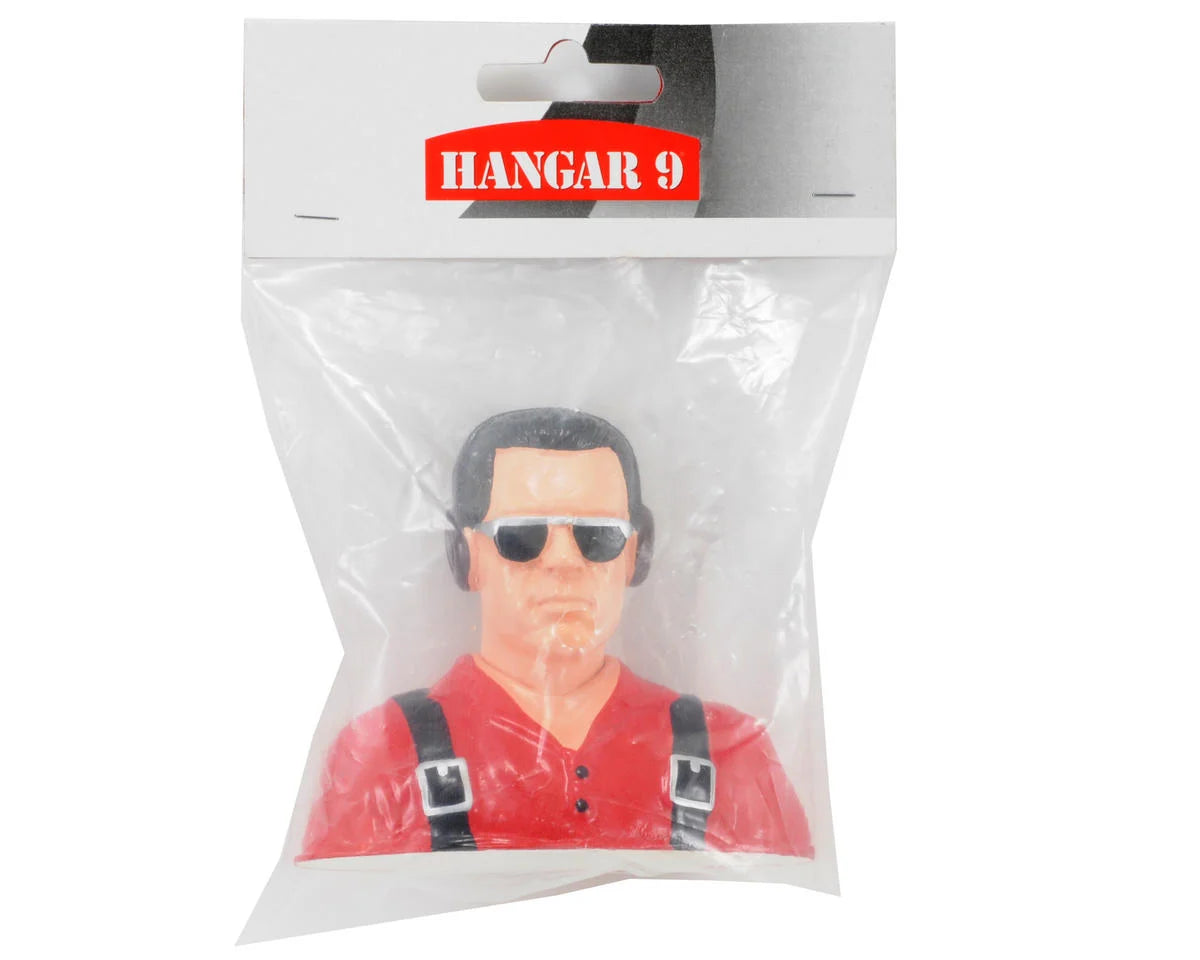 Hangar 9 "Civilian" 1/5 Red Pilot Figure w/Headphones & Sunglasses