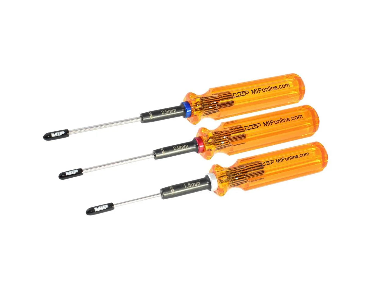 MIP Gen 2 Metric Hex Driver Set (1.5, 2.0 & 2.5mm) (Assorted Styles)