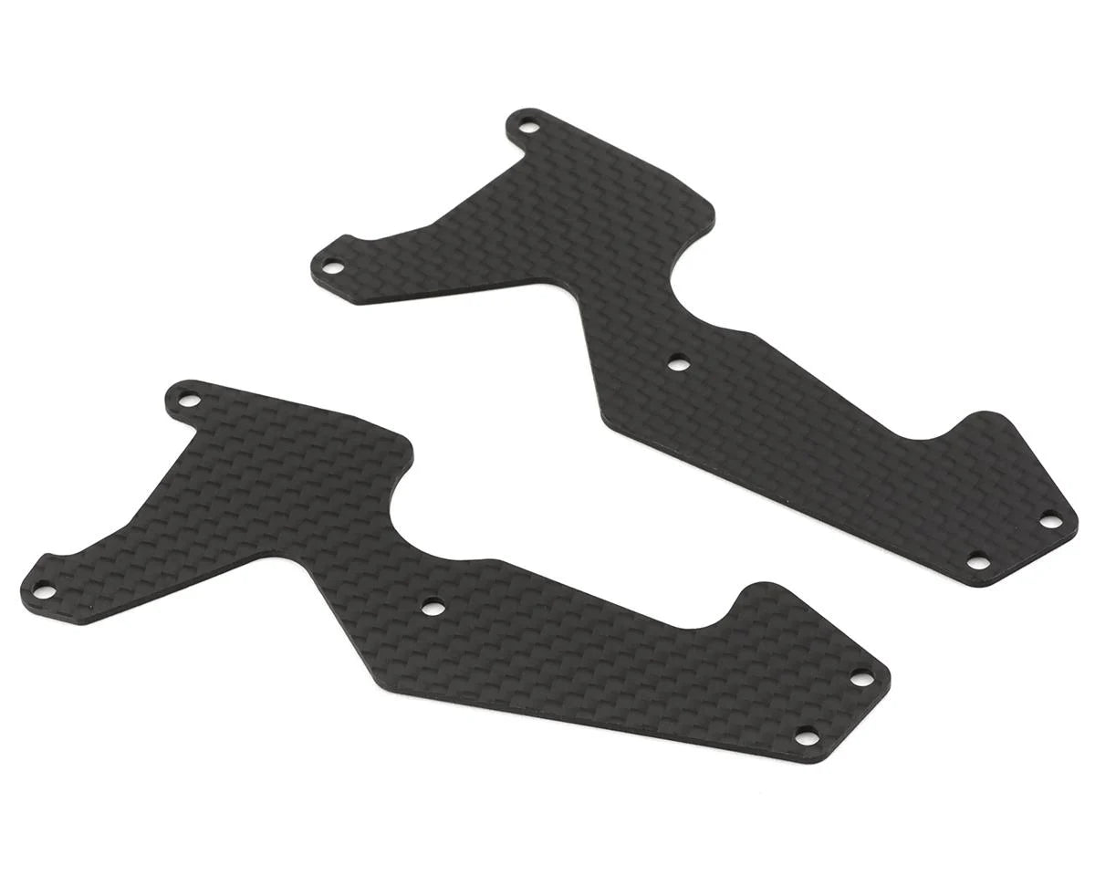 Mugen Seiki MBX8T/MBX8TE Graphite Front Lower Suspension Arm Plates (2)