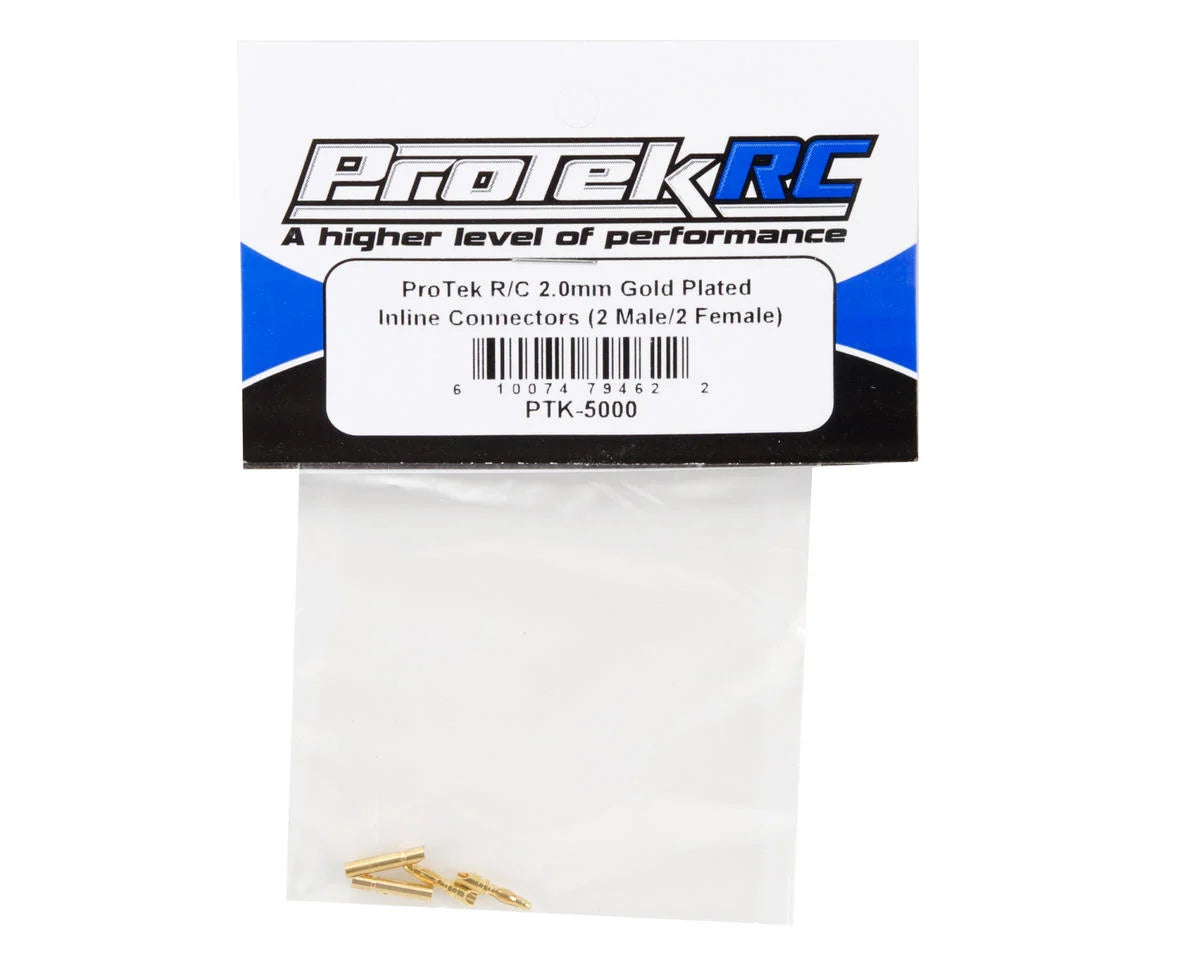 ProTek RC 2.0mm Bullet Connectors (2 Male/2 Female)