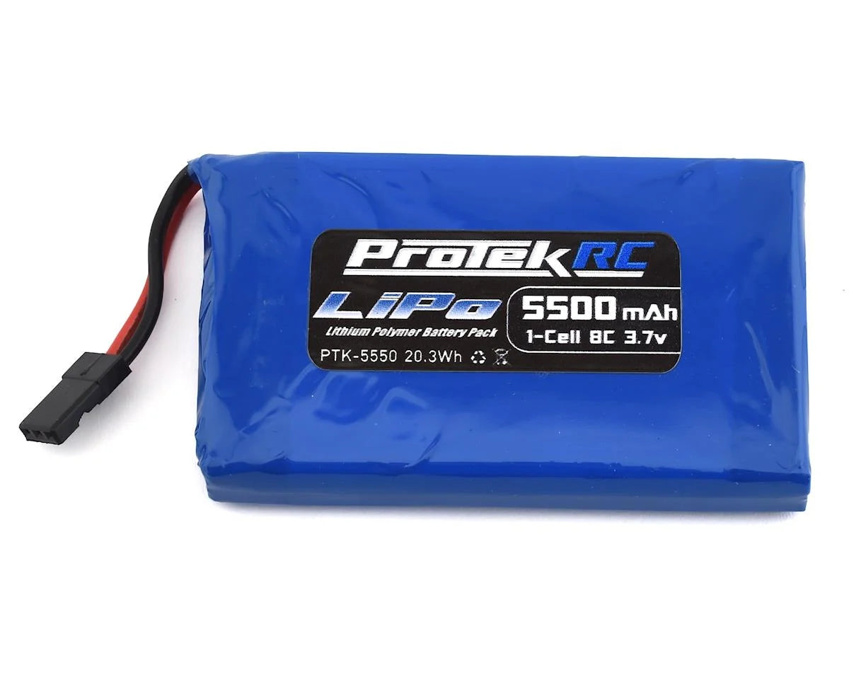 Batería de transmisor LiPo Sanwa M17 de alta capacidad ProTek RC 1S 3.7V 5500mAh 